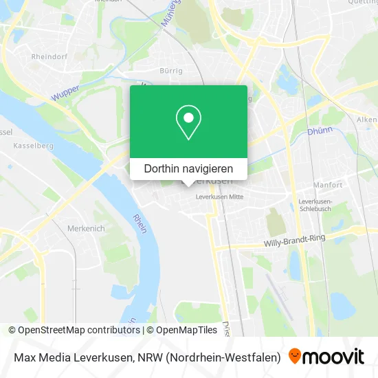 Max Media Leverkusen Karte