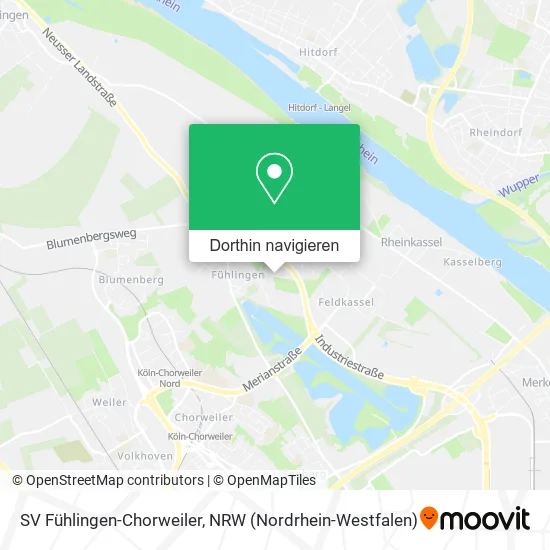 SV Fühlingen-Chorweiler Karte