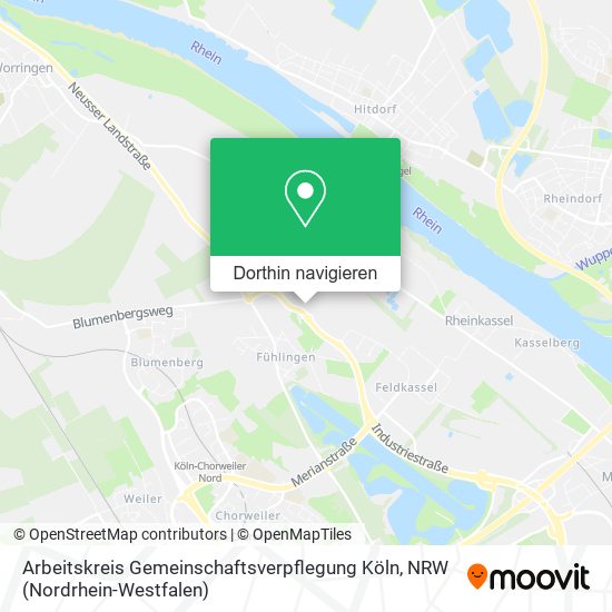 Arbeitskreis Gemeinschaftsverpflegung Köln Karte