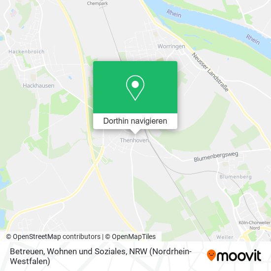 Betreuen, Wohnen und Soziales Karte