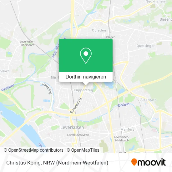 Christus König Karte