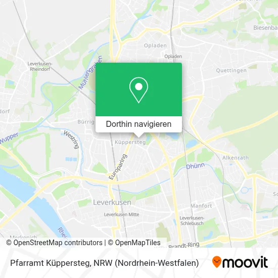 Pfarramt Küppersteg Karte