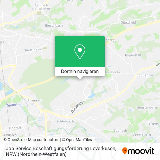 Job Service Beschäftigungsförderung Leverkusen Karte