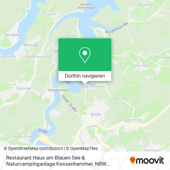 Restaurant Haus am Blauen See & Naturcampinganlage Kessenhammer Karte