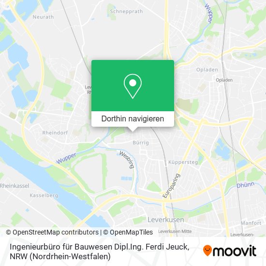 Ingenieurbüro für Bauwesen Dipl.Ing. Ferdi Jeuck Karte