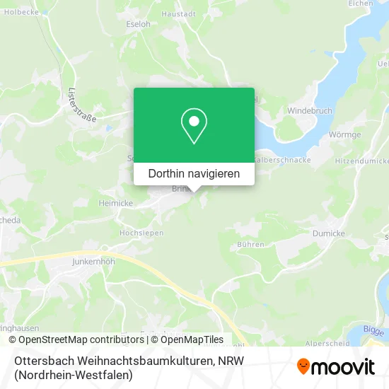 Ottersbach Weihnachtsbaumkulturen Karte