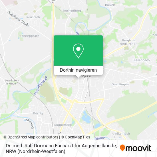 Dr. med. Ralf Dörmann Facharzt für Augenheilkunde Karte