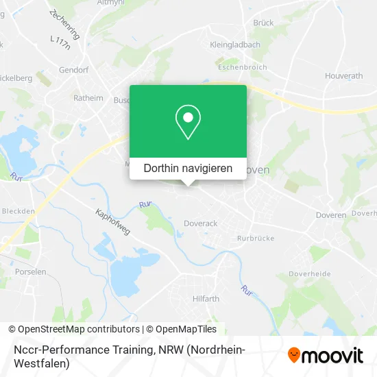 Nccr-Performance Training Karte