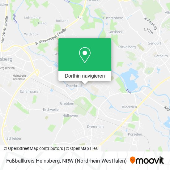 Fußballkreis Heinsberg Karte