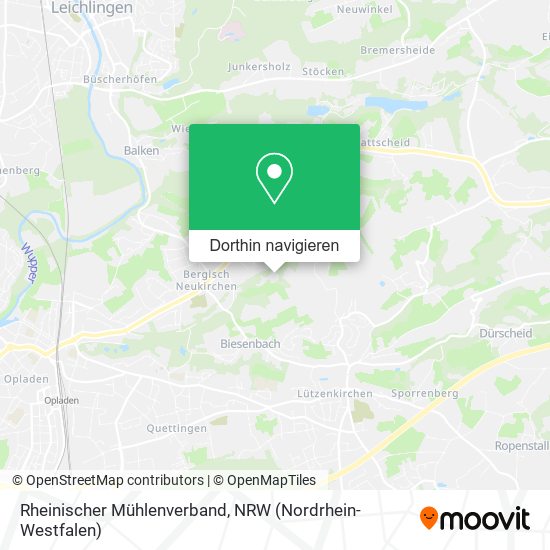Rheinischer Mühlenverband Karte