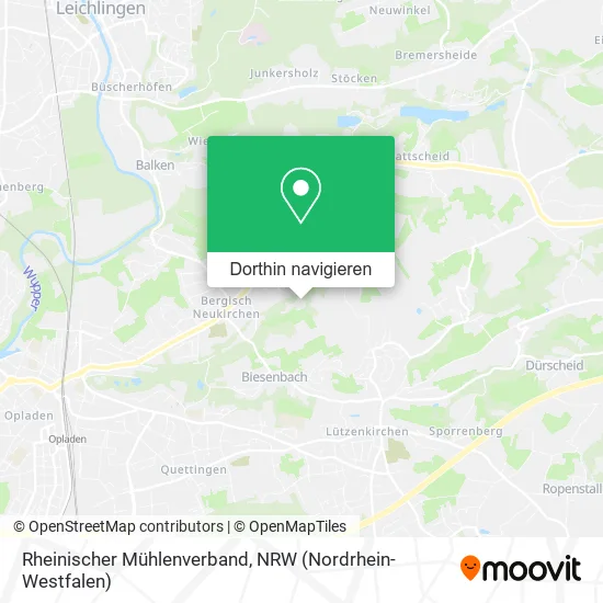 Rheinischer Mühlenverband Karte