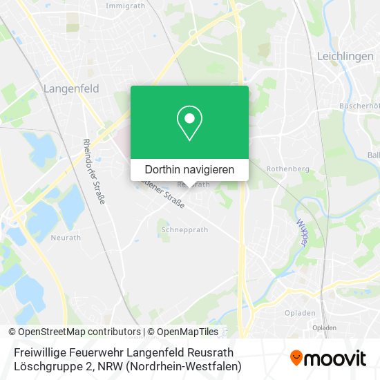 Freiwillige Feuerwehr Langenfeld Reusrath Löschgruppe 2 Karte