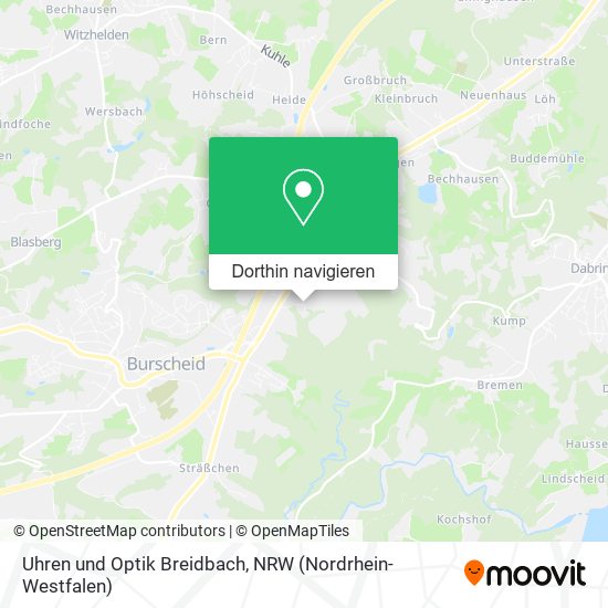 Uhren und Optik Breidbach Karte