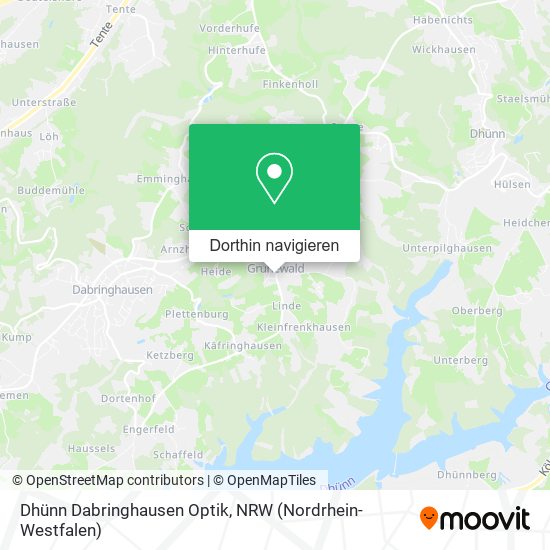 Dhünn Dabringhausen Optik Karte