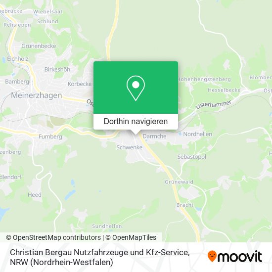 Christian Bergau Nutzfahrzeuge und Kfz-Service Karte