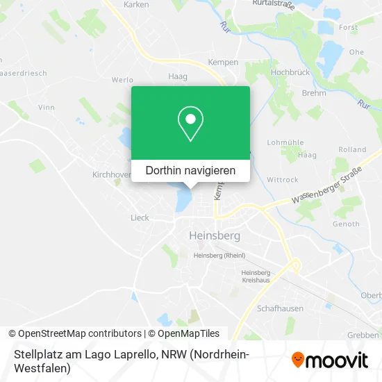 Stellplatz am Lago Laprello Karte