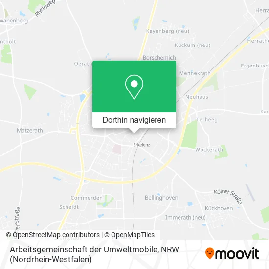 Arbeitsgemeinschaft der Umweltmobile Karte