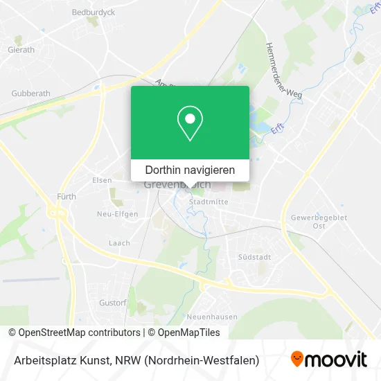 Arbeitsplatz Kunst Karte