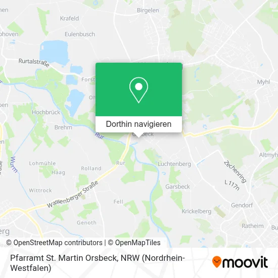 Pfarramt St. Martin Orsbeck Karte