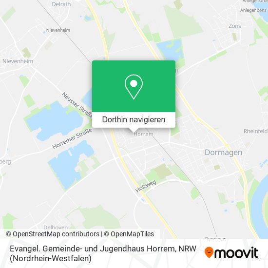 Evangel. Gemeinde- und Jugendhaus Horrem Karte