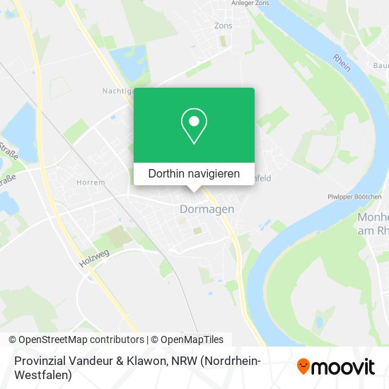 Provinzial Vandeur & Klawon Karte