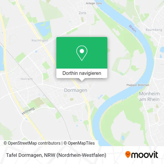 Tafel Dormagen Karte