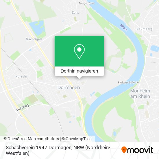 Schachverein 1947 Dormagen Karte