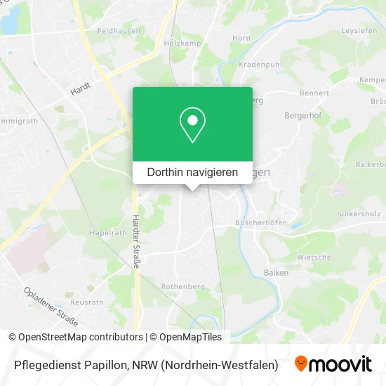 Pflegedienst Papillon Karte