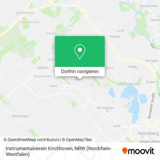 Instrumentalverein Kirchhoven Karte