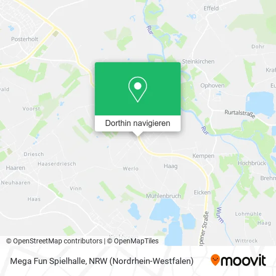 Mega Fun Spielhalle Karte