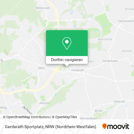 Gerderath Sportplatz Karte