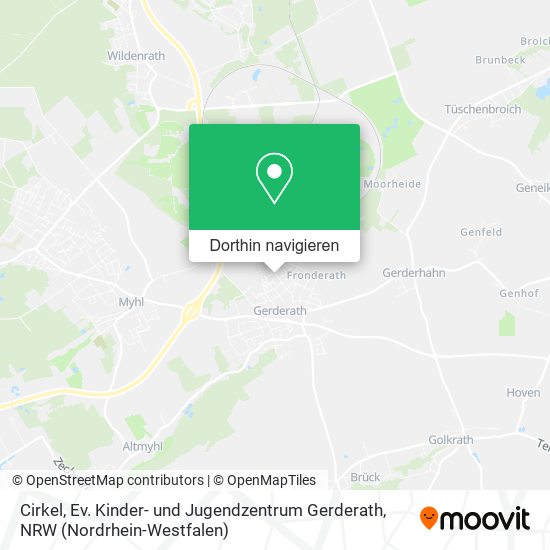 Cirkel, Ev. Kinder- und Jugendzentrum Gerderath Karte