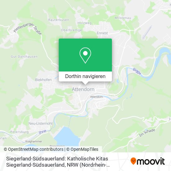 Siegerland-Südsauerland: Katholische Kitas Siegerland-Südsauerland Karte