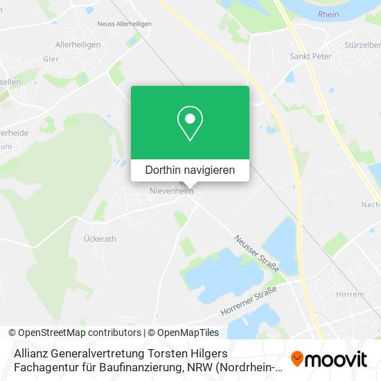 Allianz Generalvertretung Torsten Hilgers Fachagentur für Baufinanzierung Karte