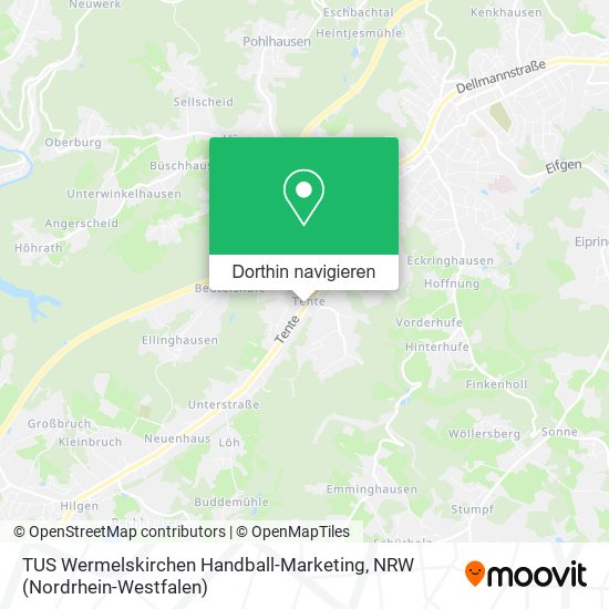 TUS Wermelskirchen Handball-Marketing Karte