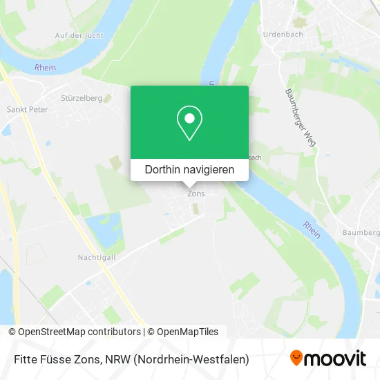 Fitte Füsse Zons Karte