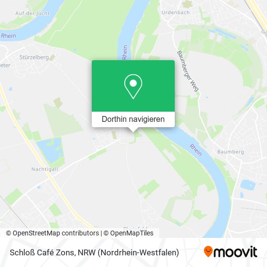 Schloß Café Zons Karte