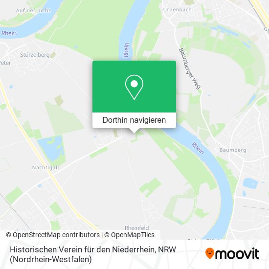 Historischen Verein für den Niederrhein Karte
