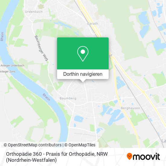 Orthopädie 360 - Praxis für Orthopädie Karte