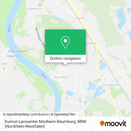 Kumon Lerncenter Monheim-Baumberg Karte