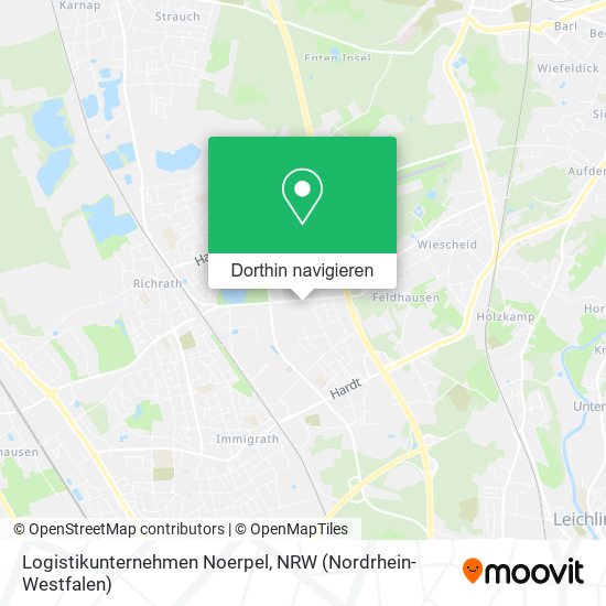 Logistikunternehmen Noerpel Karte