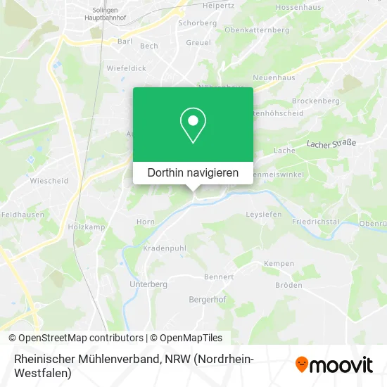 Rheinischer Mühlenverband Karte