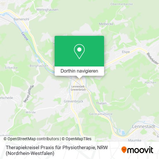 Therapiekreisel Praxis für Physiotherapie Karte