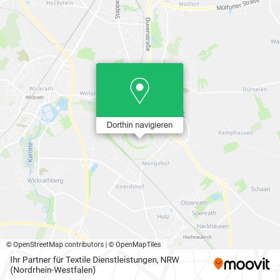 Ihr Partner für Textile Dienstleistungen Karte