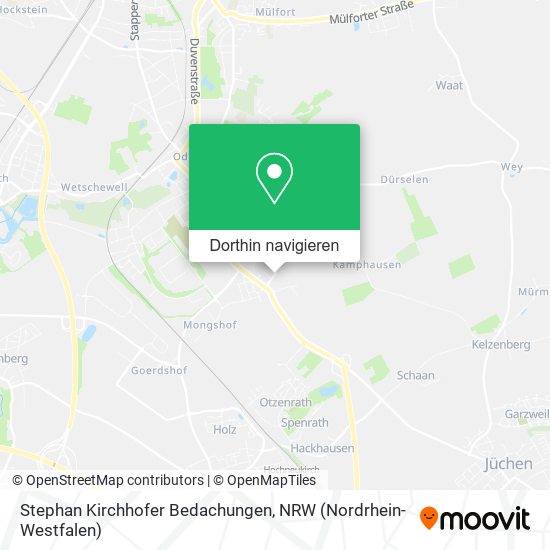 Stephan Kirchhofer Bedachungen Karte