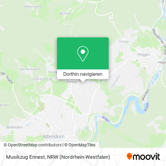 Musikzug Ennest Karte