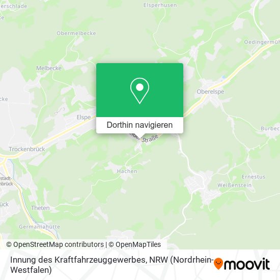 Innung des Kraftfahrzeuggewerbes Karte