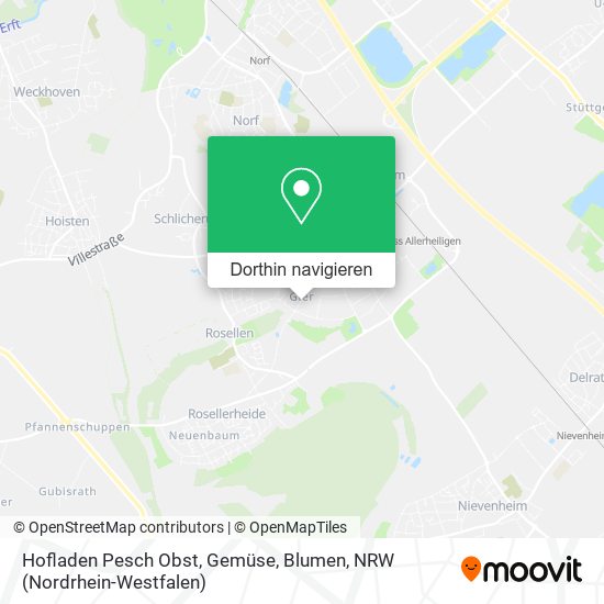 Hofladen Pesch Obst, Gemüse, Blumen Karte