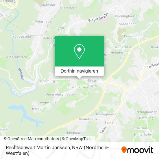 Rechtsanwalt Martin Janssen Karte