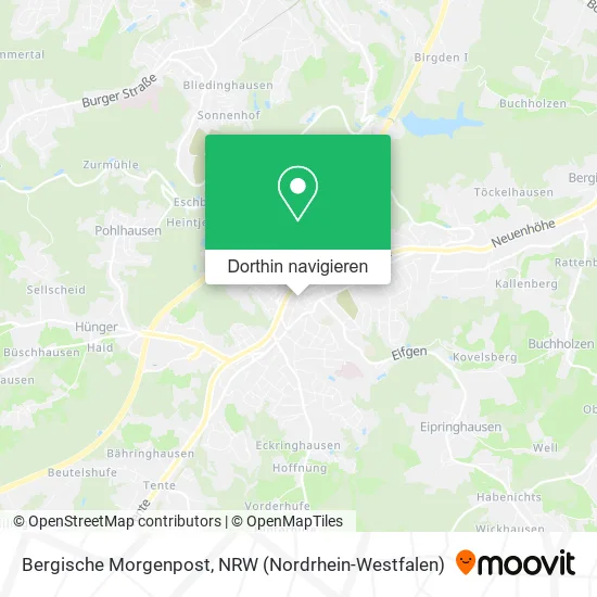 Bergische Morgenpost Karte